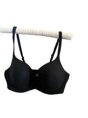 Victorias Secret Black Padded Wired Bra With Adjustable Straps 38D